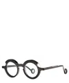 THEO EYEGLASSES SARA 015 PIXEL BLACK+TRANSPARENT PINK