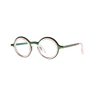 Theo Eyewear Cabochon 010 Transparent Pink+sanrem Green