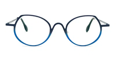 Theo Eyewear Constantia - 374 Black / Blue Rx Glasses In Black/blue