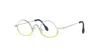 Theo Eyewear Eyeglasses In Green, Silver