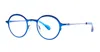Theo Eyewear Gallium - 601 Electric Blue Rx Glasses In Blue