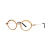 Theo Eyewear Grilled 007 Gold Shine
