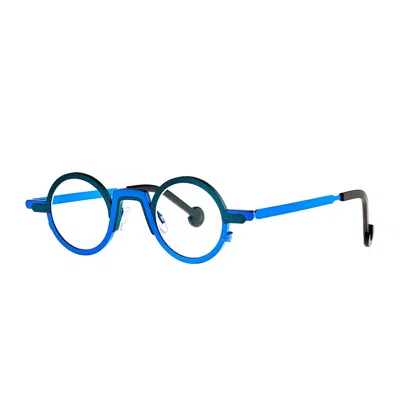 Theo Eyewear Myeog-dong 428 601 Electric Blue + 764 Mm Bluesy Green Glasses