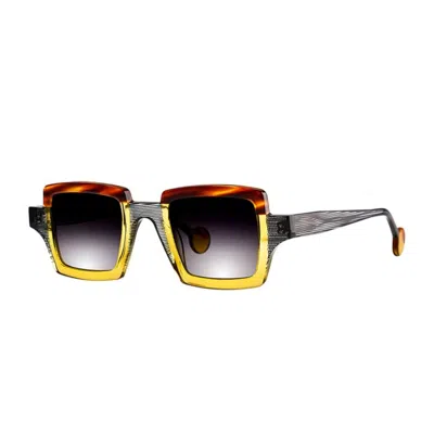 Theo Eyewear Orphisme 3 Mustard Transparent In Multi