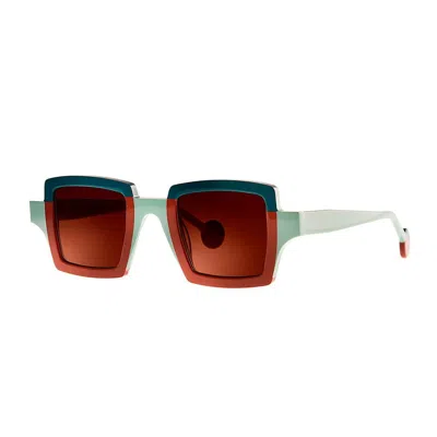 Theo Eyewear Orphisme Multicolor In Brown