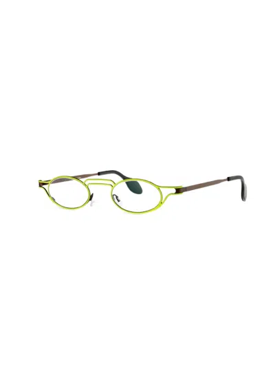 Theo Eyewear Round-frame Glasses In 褐色