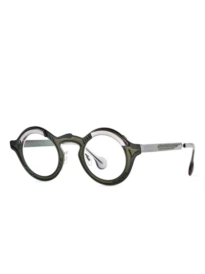 Theo Eyewear Round-frame Glasses In Black