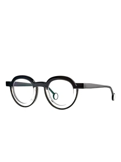 Theo Eyewear Round-frame Glasses In Black