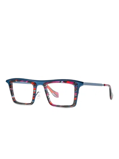 Theo Eyewear Trellis Glasses In Blue