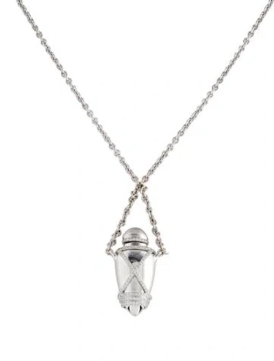 Pre-owned Theo Fennell 18k Diamond Ampoule Necklace, 18.75" In Multi