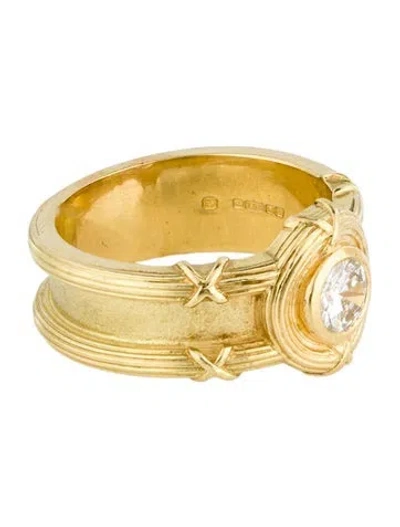 Pre-owned Theo Fennell 18k Diamond Band In Multi