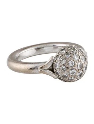 Pre-owned Theo Fennell 18k Diamond Dome Cocktail Ring In Multi