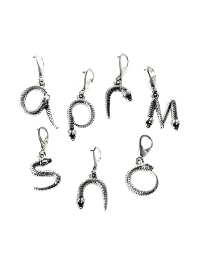 Pre-owned Theo Fennell Alias Letter Charms In Silver