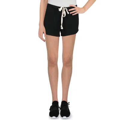 Theo & Spence Womens Knit Slash Pockets Casual Shorts In Black