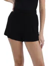 Theo & Spence Womens Ribbed Knit Short Flat Front In Black