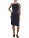 Theo & Spence Womens Side Slit Midi Midi Dress In Multi