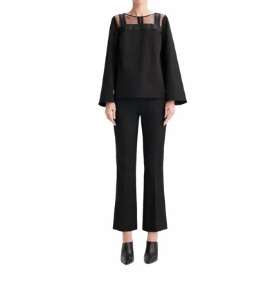 THEO THE LABEL APHRODITE BOOTCUT PANT IN BLACK
