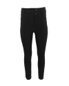 Theo The Label Aphrodite Techno Button Pant In Black