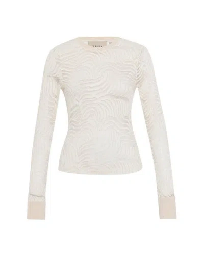 THEO THE LABEL THEO THE LABEL ARTEMIS FERN LACE LONG-SLEEVE TOP