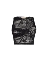 Theo The Label Women's Artemis Fern Lace Tank - Black In Black