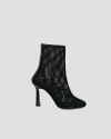 Theo The Label Women's Black Astraea Mesh Bootie In Black