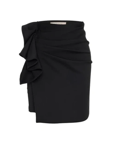 THEO THE LABEL THEO THE LABEL ATLAS BOW SCUBA KNIT SHORT SKIRT