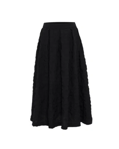 THEO THE LABEL THEO THE LABEL CALYPSO PLEATED MIDI PLAID SKIRT