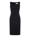 Theo The Label Daphne Bow Pencil Dress In Black