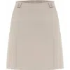 Theo The Label Daphne Front Slit Skirt In Gray