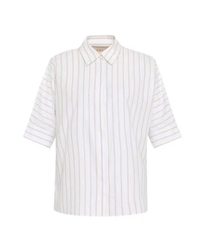 THEO THE LABEL THEO THE LABEL ECHO BACK BUTTON DOLMAN SHIRT