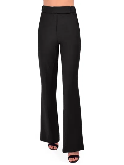 Theo The Label Gaia High Waist Wide Leg Pant In Black