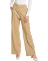 Theo The Label Gaia Wide Leg Pant In Brown