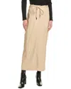 Theo The Label Hera Midi Skirt In Brown