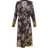 Theo The Label Hydra Printed Maxi Dress In Black