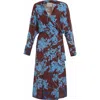 Theo The Label Hydra Printed Maxi Dress In Blue