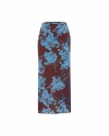 Theo The Label Hydra Printed Maxi Skirt In Brown
