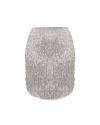 Theo The Label Kleio Sequin Skirt In Gray