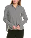Theo The Label Women's Black / White Larisa Striped Shirt - Black In Black