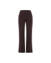 Theo The Label Nomia Wide Leg Knit Pant In Brown