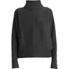 Theo The Label Pallas Dolman High-rib Turtleneck In Black
