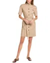 Theo The Label Thallo Safari Dress In Brown