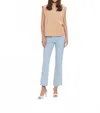 Theo The Label Thetis Slight Flare Pants In Sky Blue In Blue