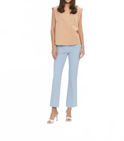 Theo The Label Thetis Slight Flare Pants In Sky Blue
