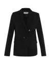Theo The Label Aphrodite Split Sleeve Jacket In Black
