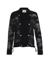 Theo The Label Women's Artemis Fern Lace Bomber Jacket - Black