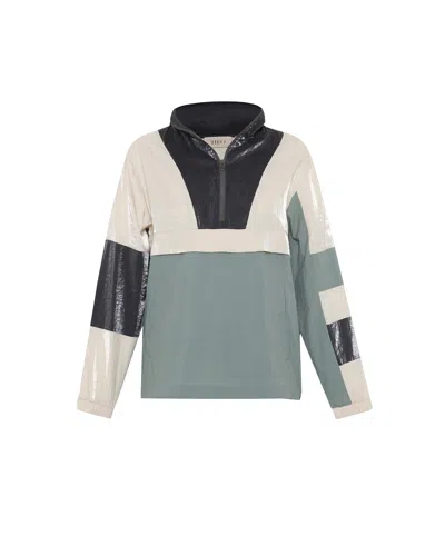 Theo The Label Women's Athena Colorblock Track Jacket - Black Combo