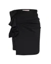 Theo The Label Women's Atlas Bow Scuba Short Skirt - Black