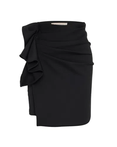 Theo The Label Women's Atlas Bow Scuba Short Skirt - Black