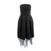 Theo The Label Aphrodite Dress With Tulle Hem In Black