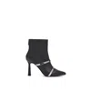 Theo The Label Women's Black Harpina Double-strap Boot In Black